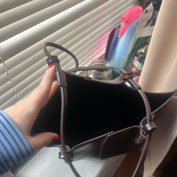 Sezane Snakeskin Tote Bag - Brown and Black - Picture 8 of 8